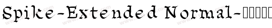 Spike-Extended Normal字体转换